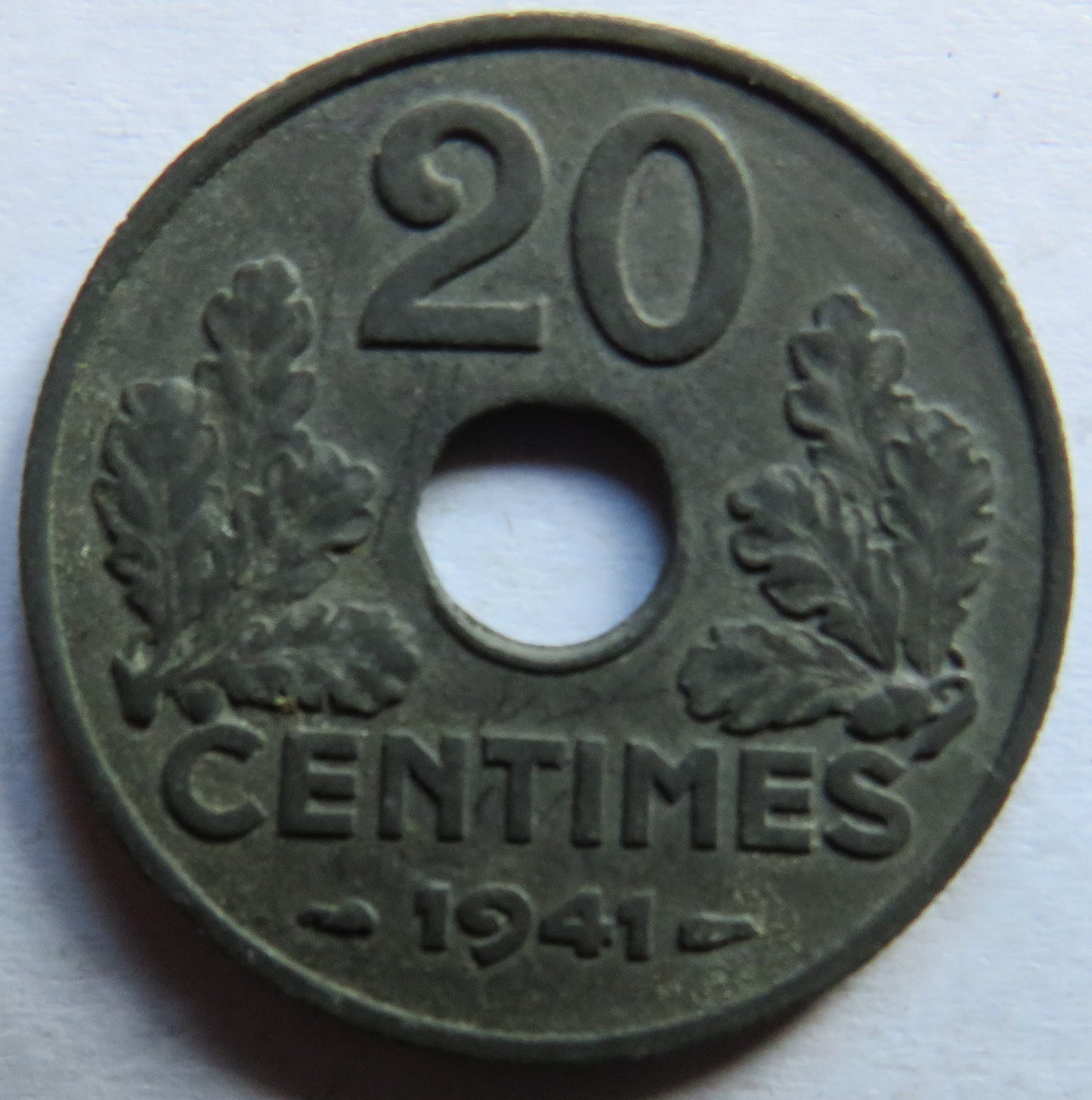 1941 France 20 Centimes Coin