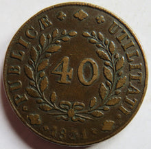 Load image into Gallery viewer, 1831 Portugal 40 Reis Coin
