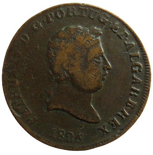1826 Portugal 40 Reis Coin - Pedro IV