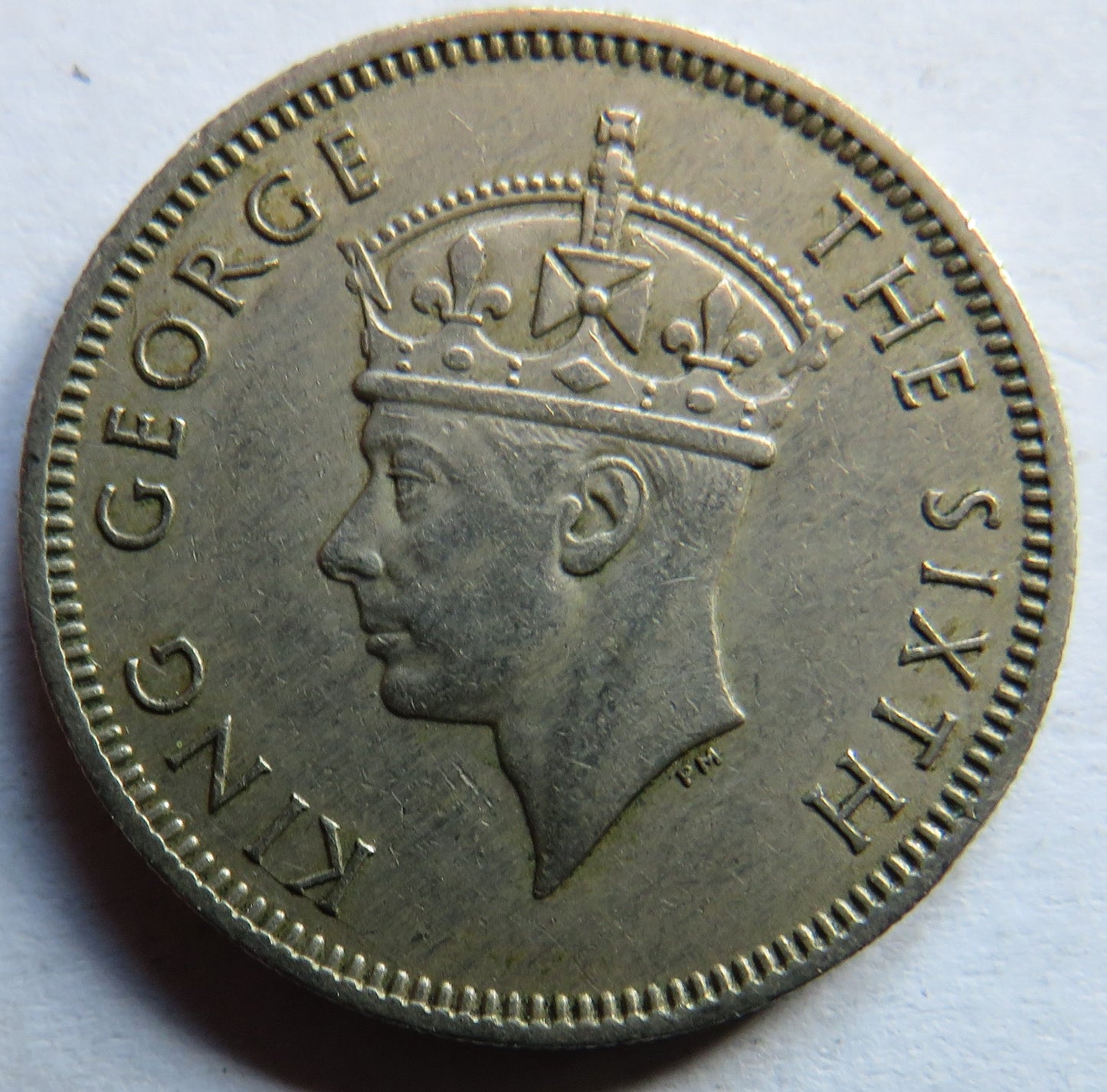 1950 King George VI Commissioners of Currency Malaya 20 Cents Coin
