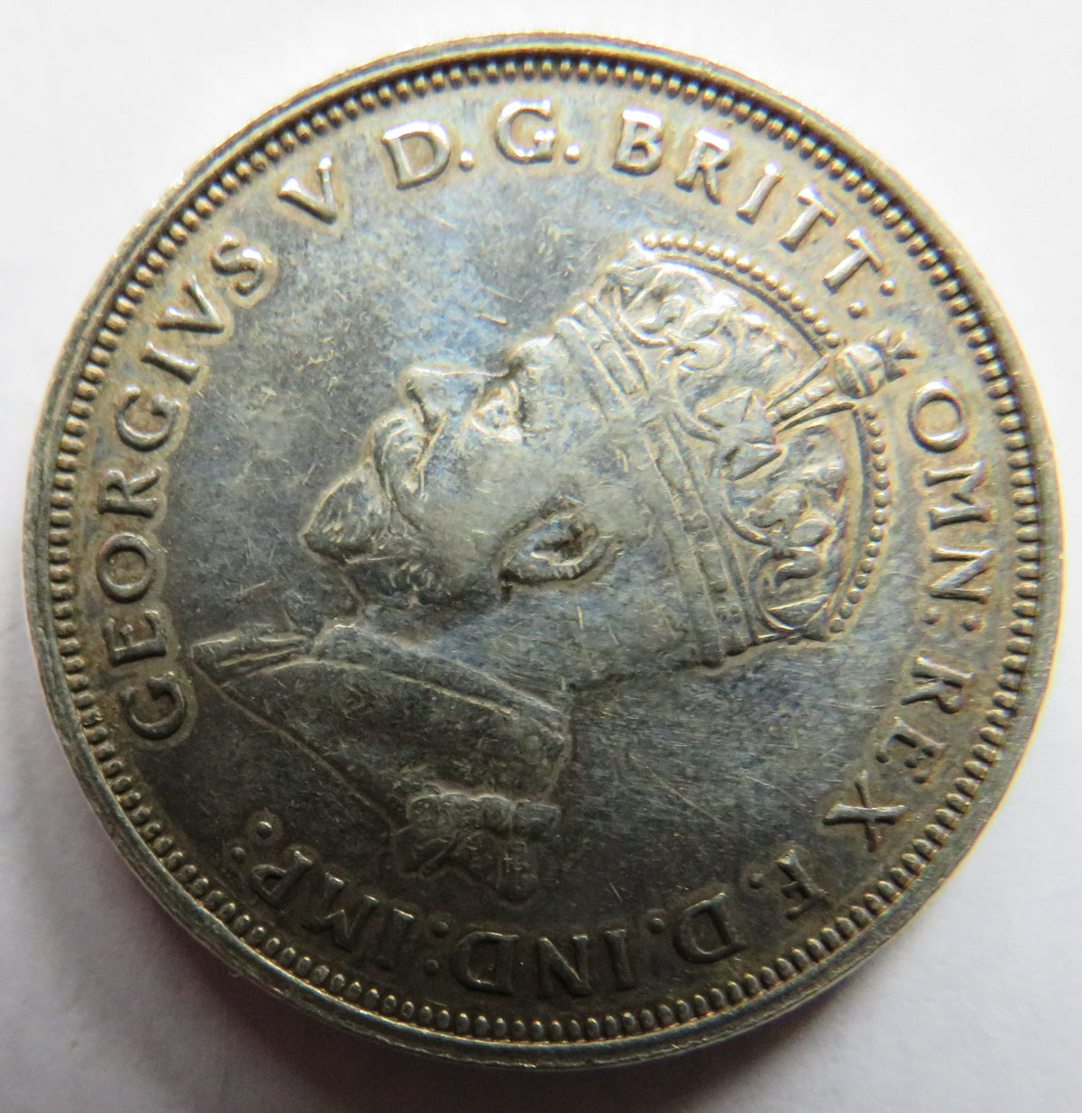 1927 King George V Australia Silver Florin Coin - Parliament House image 3