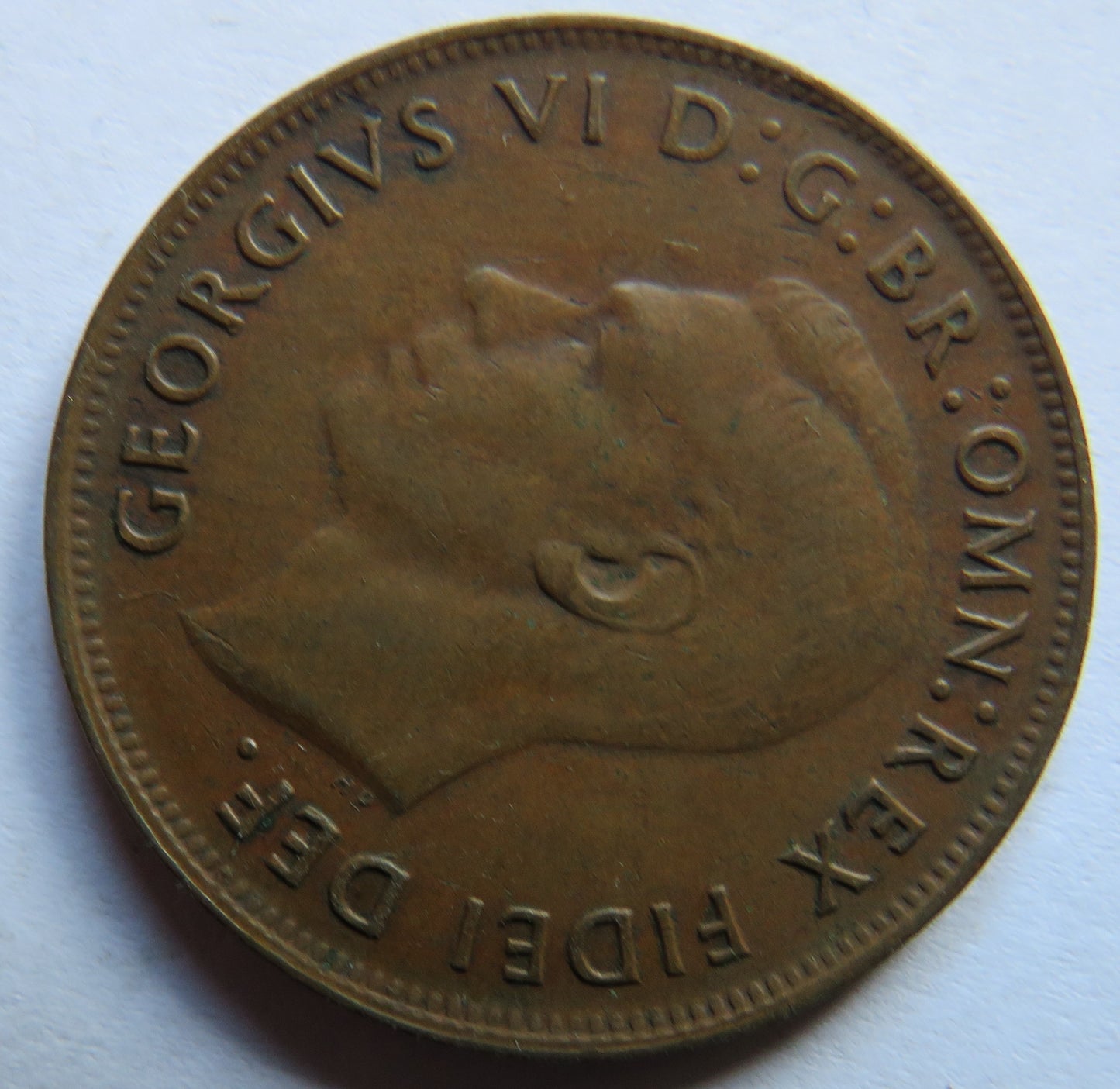 1950 King George VI Australia One Penny Coin