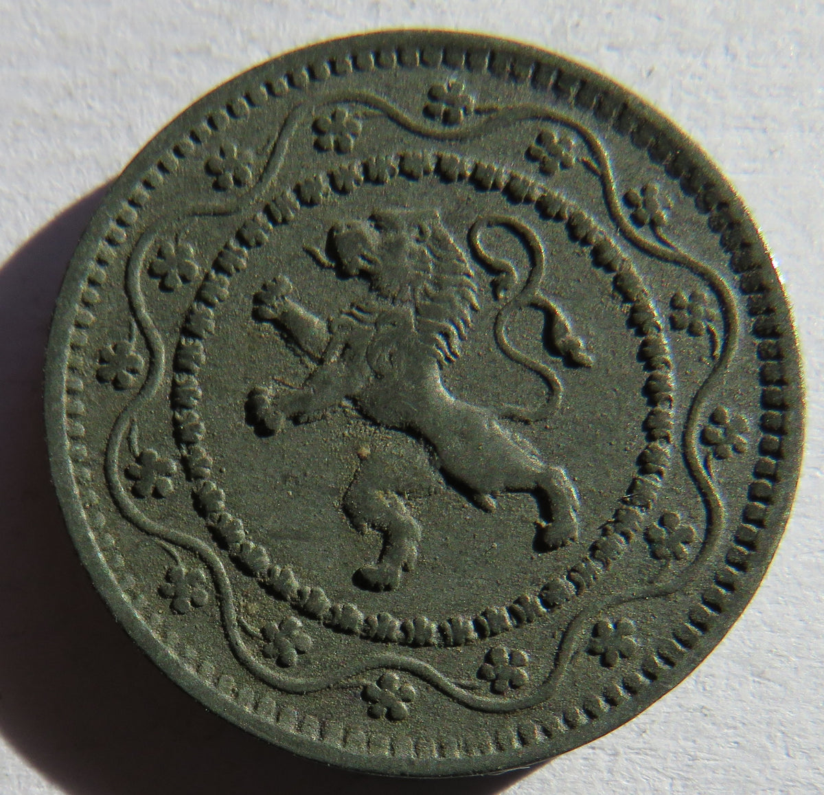 1916 Belgium 10 Centimes Coin image 3