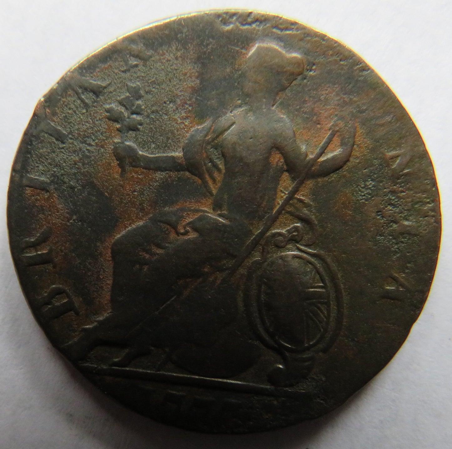 1777 King George III Halfpenny Coin - Great Britain