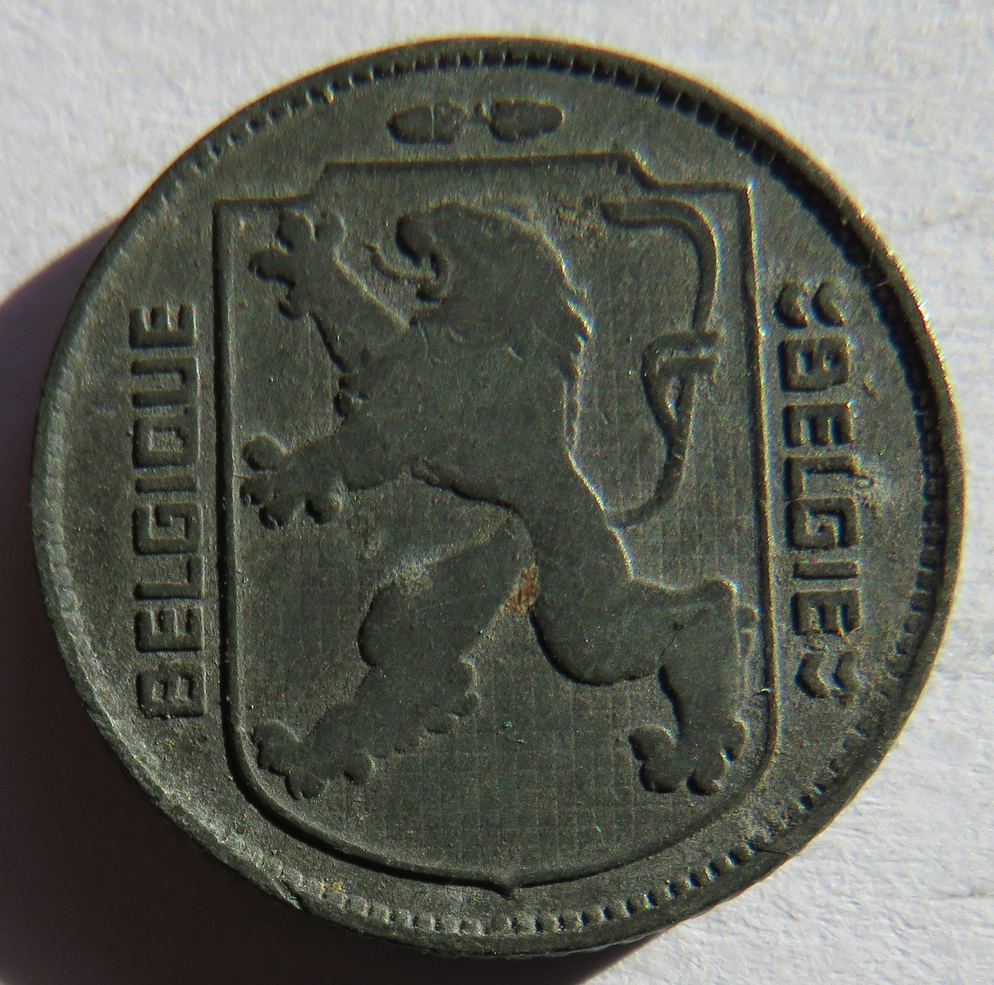 1941 Belgium One Franc Coin