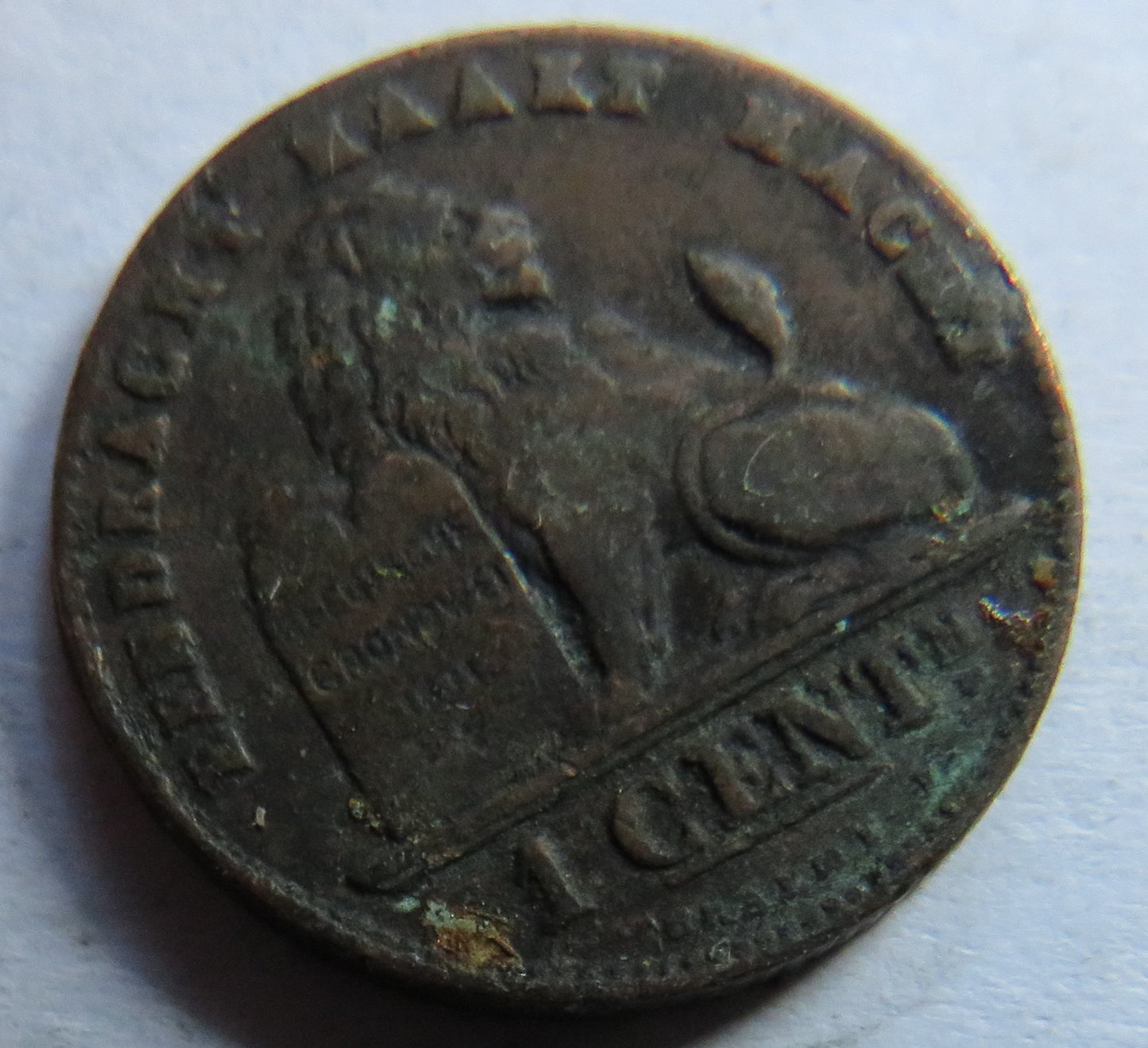 1894 Belgium One Centime Coin