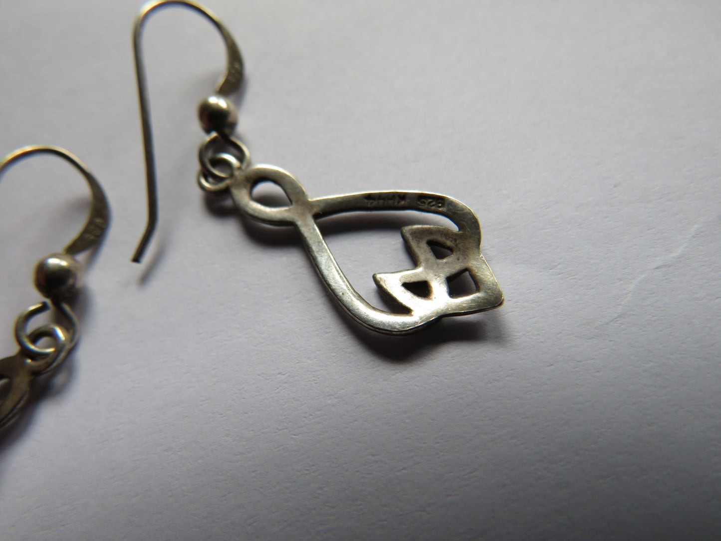 Pair of Ladies Sterling Silver Drop Earrings By Kit Heath