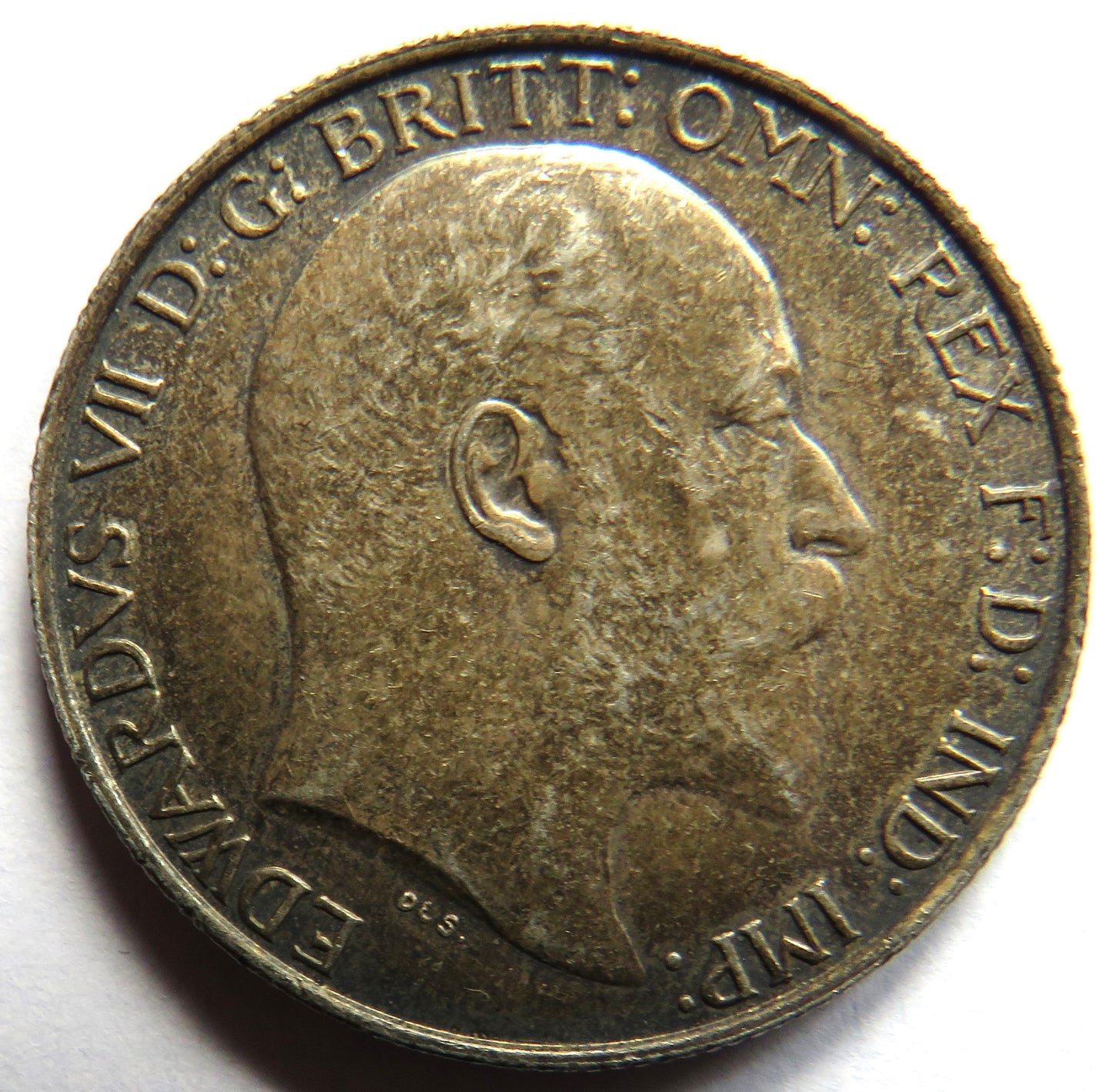 1903 King Edward VII Silver Florin / Two Shillings Coin In High Grade