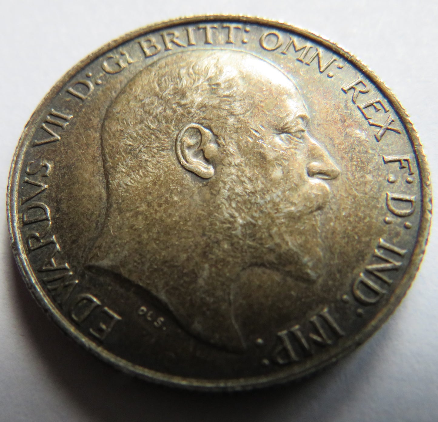 1903 King Edward VII Silver Florin / Two Shillings Coin In High Grade