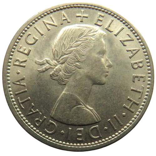 1956 Queen Elizabeth II Halfcrown Coin In Better Grade - Great Britain