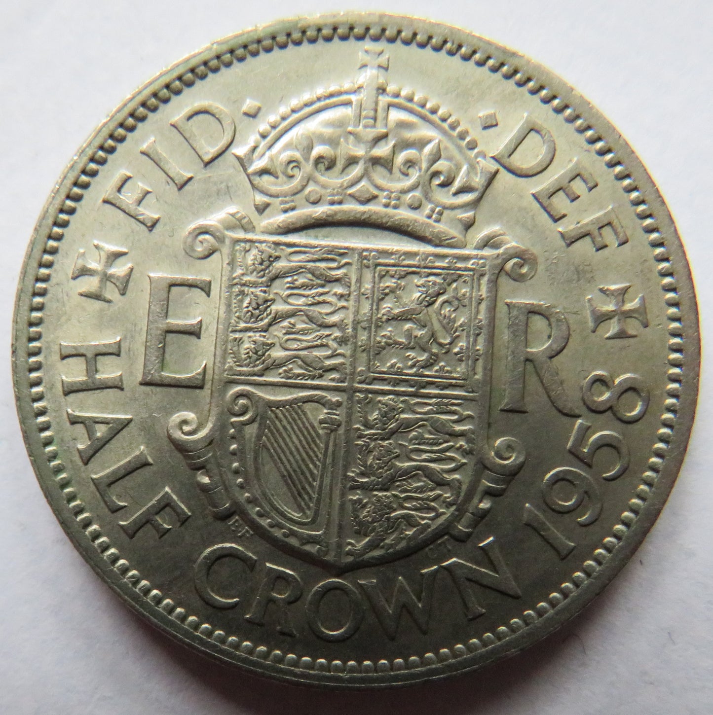 1958 Queen Elizabeth II Halfcrown Coin In Better Grade - Great Britain