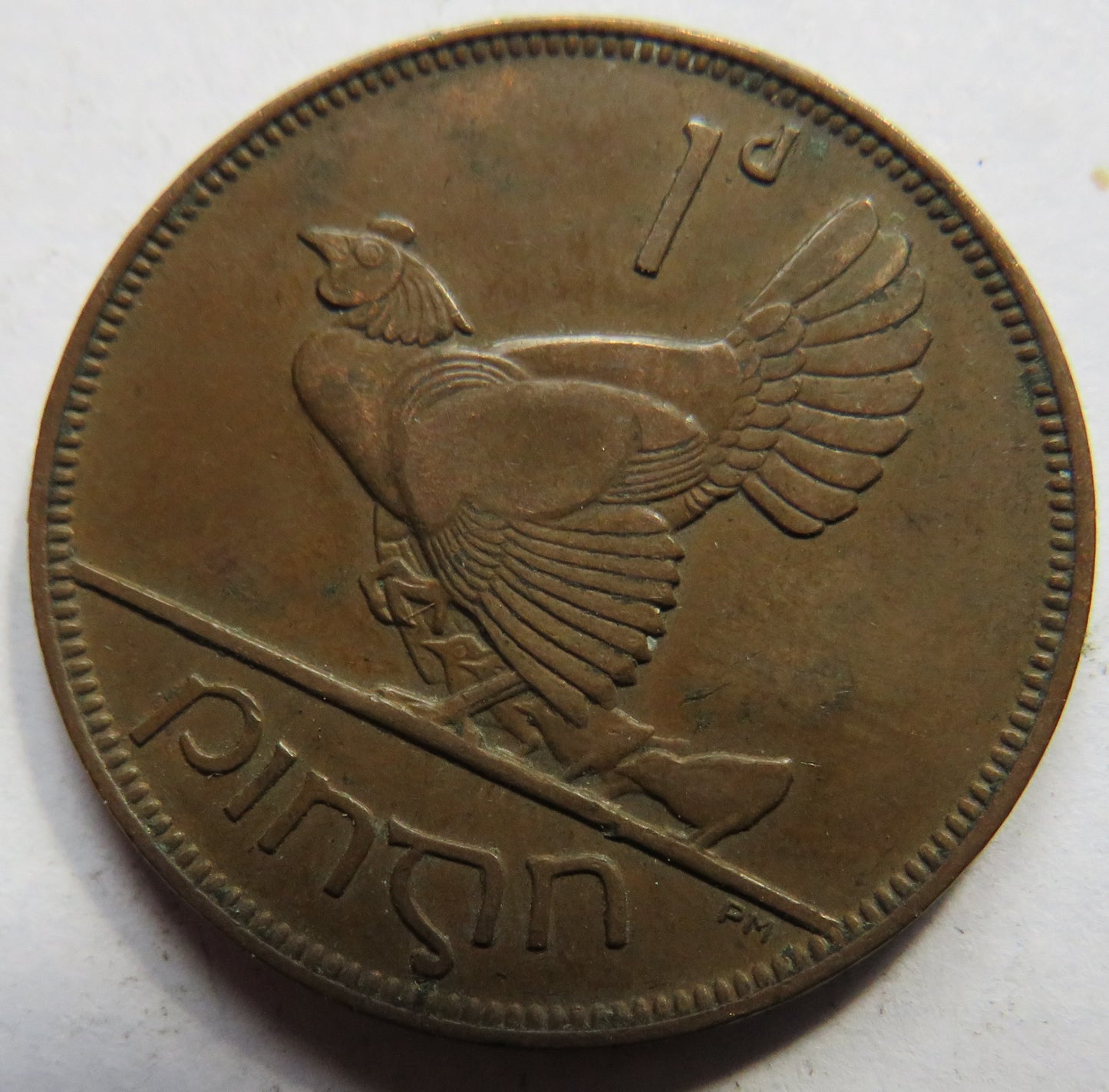 1933 Eire Ireland One Penny Coin