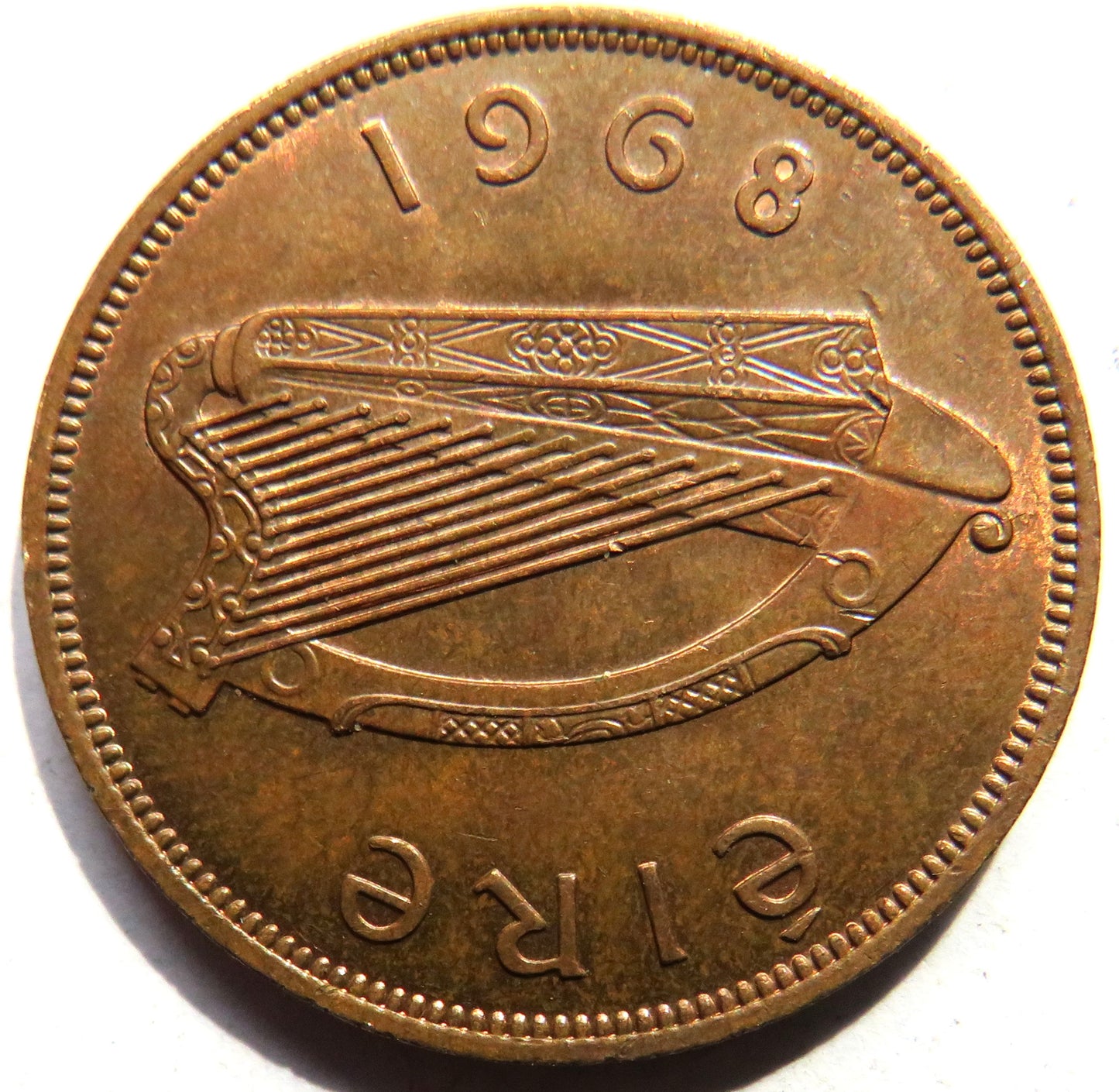1968 Eire Ireland One Penny Coin