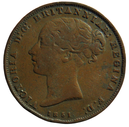 1851 Queen Victoria States of Jersey 1/26th of a Shilling Coin