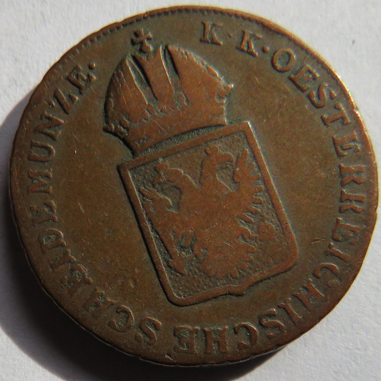 1816-O Austria One Kreuzer Coin