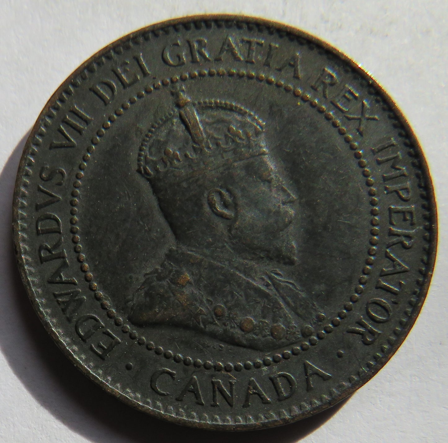 1904 King Edward VII Canada One Cent Coin