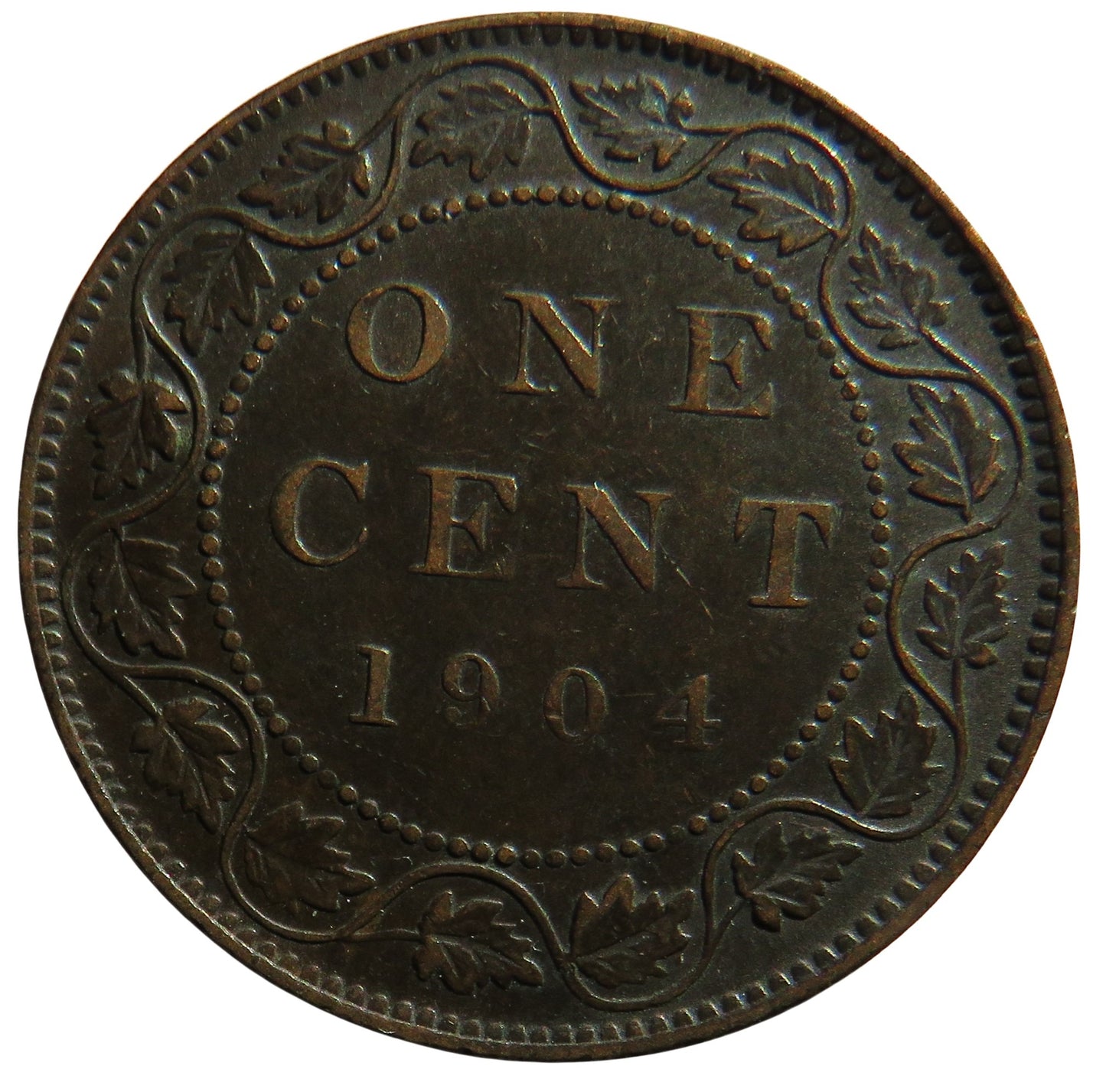 1904 King Edward VII Canada One Cent Coin