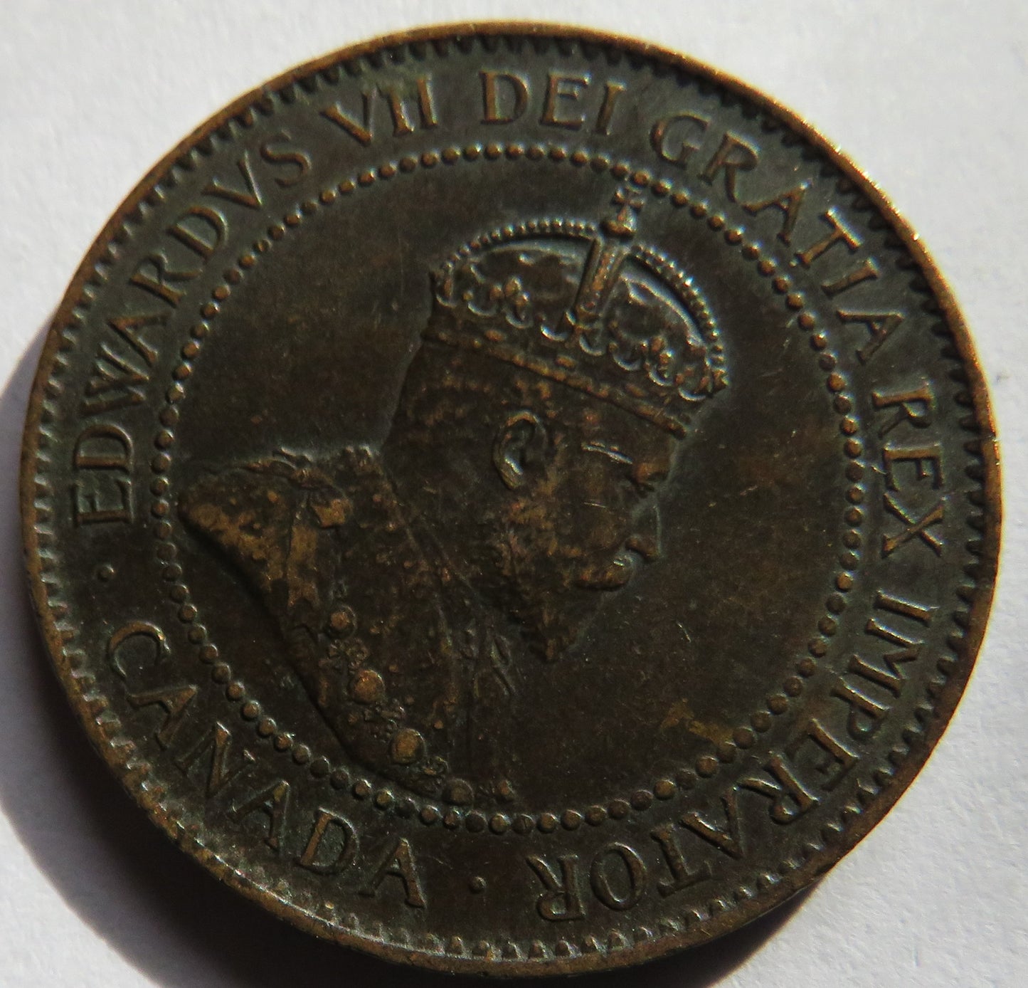 1904 King Edward VII Canada One Cent Coin