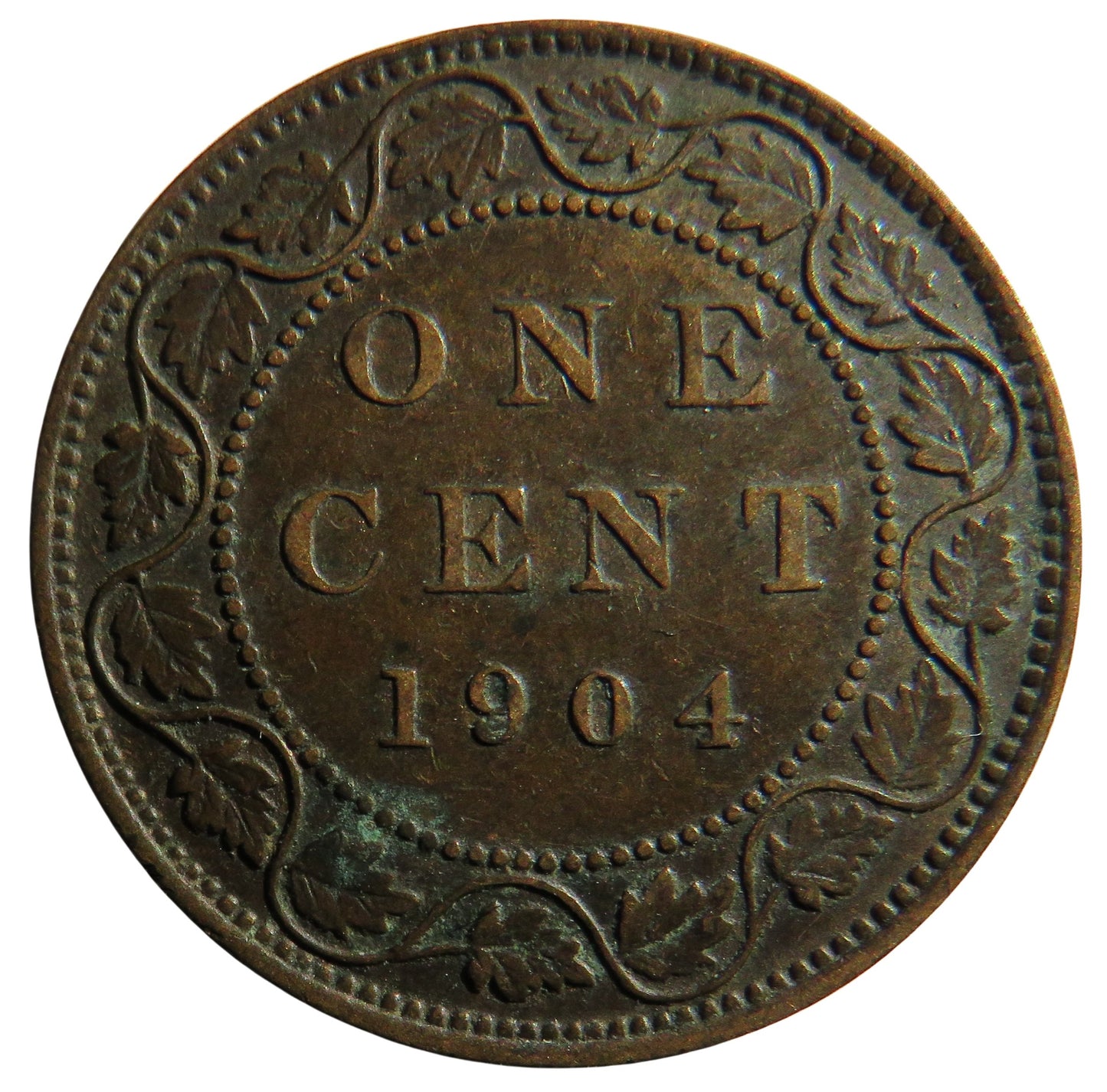 1904 King Edward VII Canada One Cent Coin