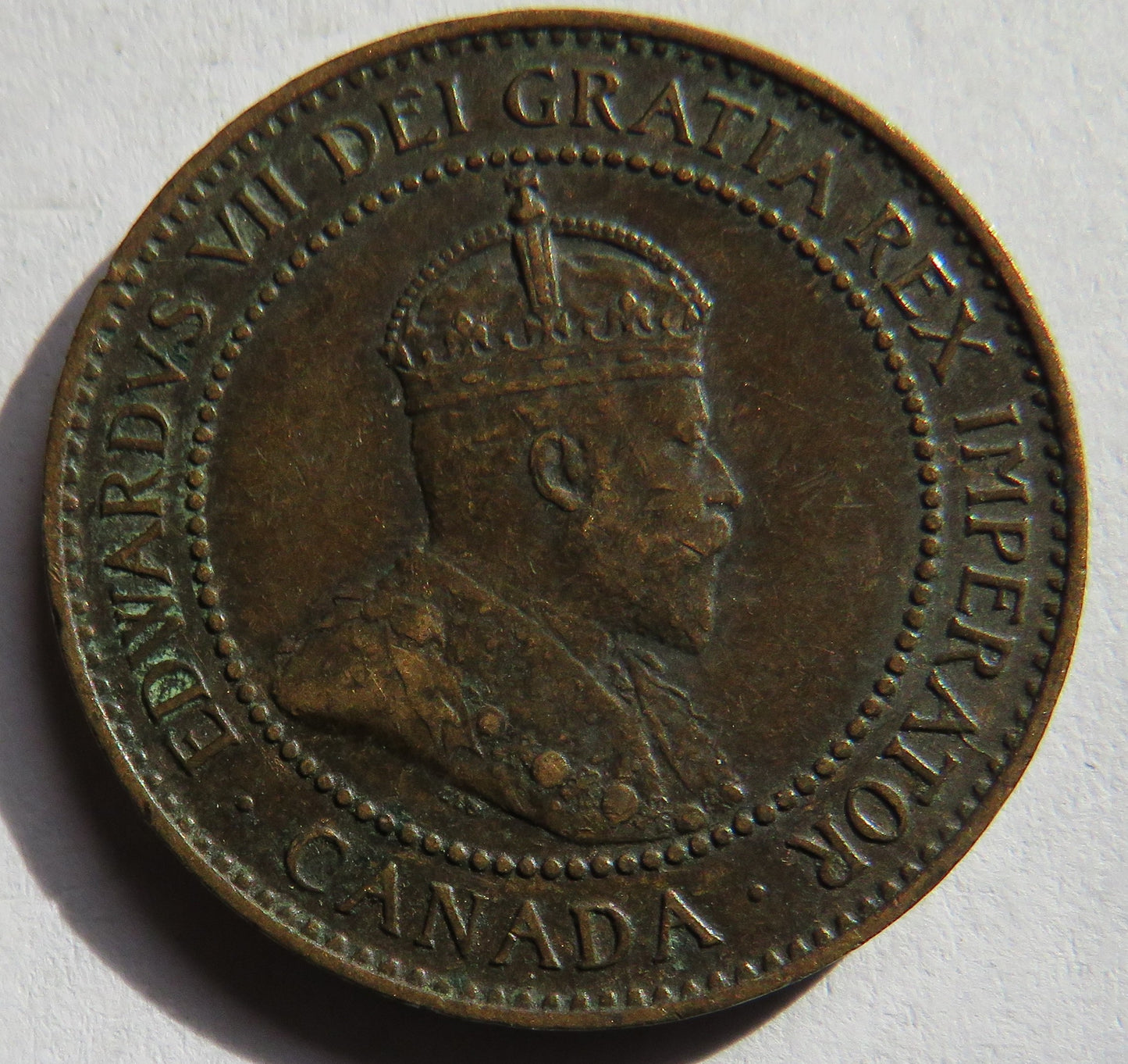 1904 King Edward VII Canada One Cent Coin