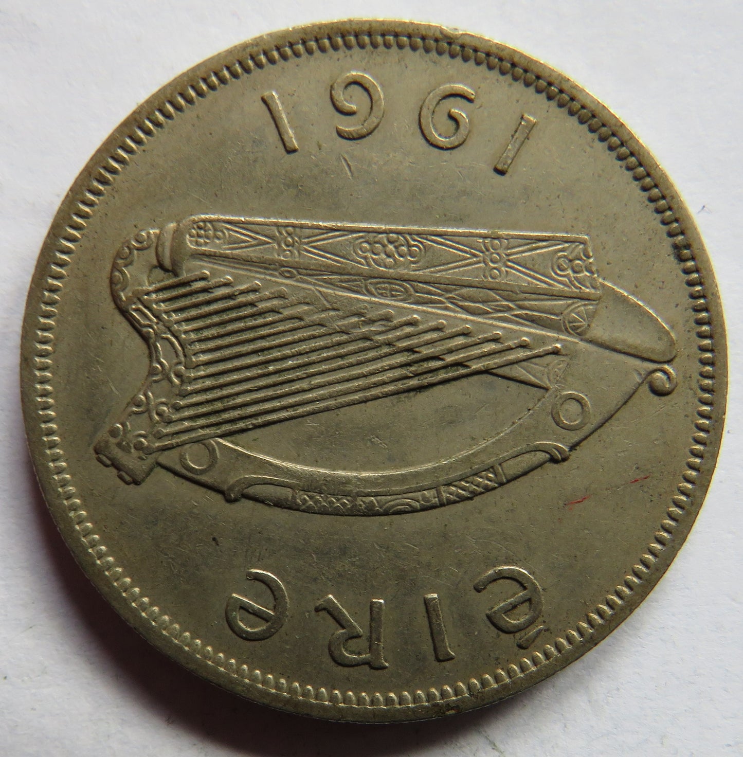 1961 Eire Ireland Halfcrown Coin