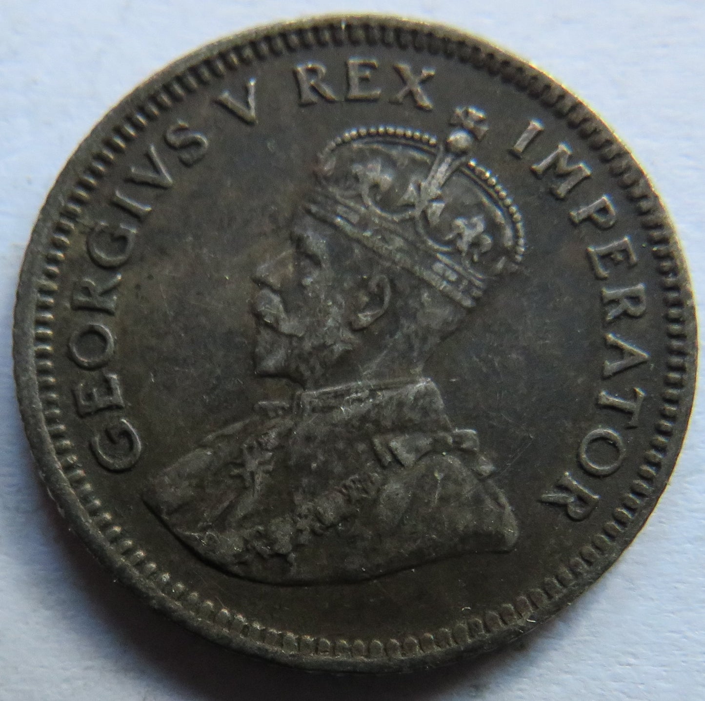 1930 King George V South Africa Silver Sixpence Coin