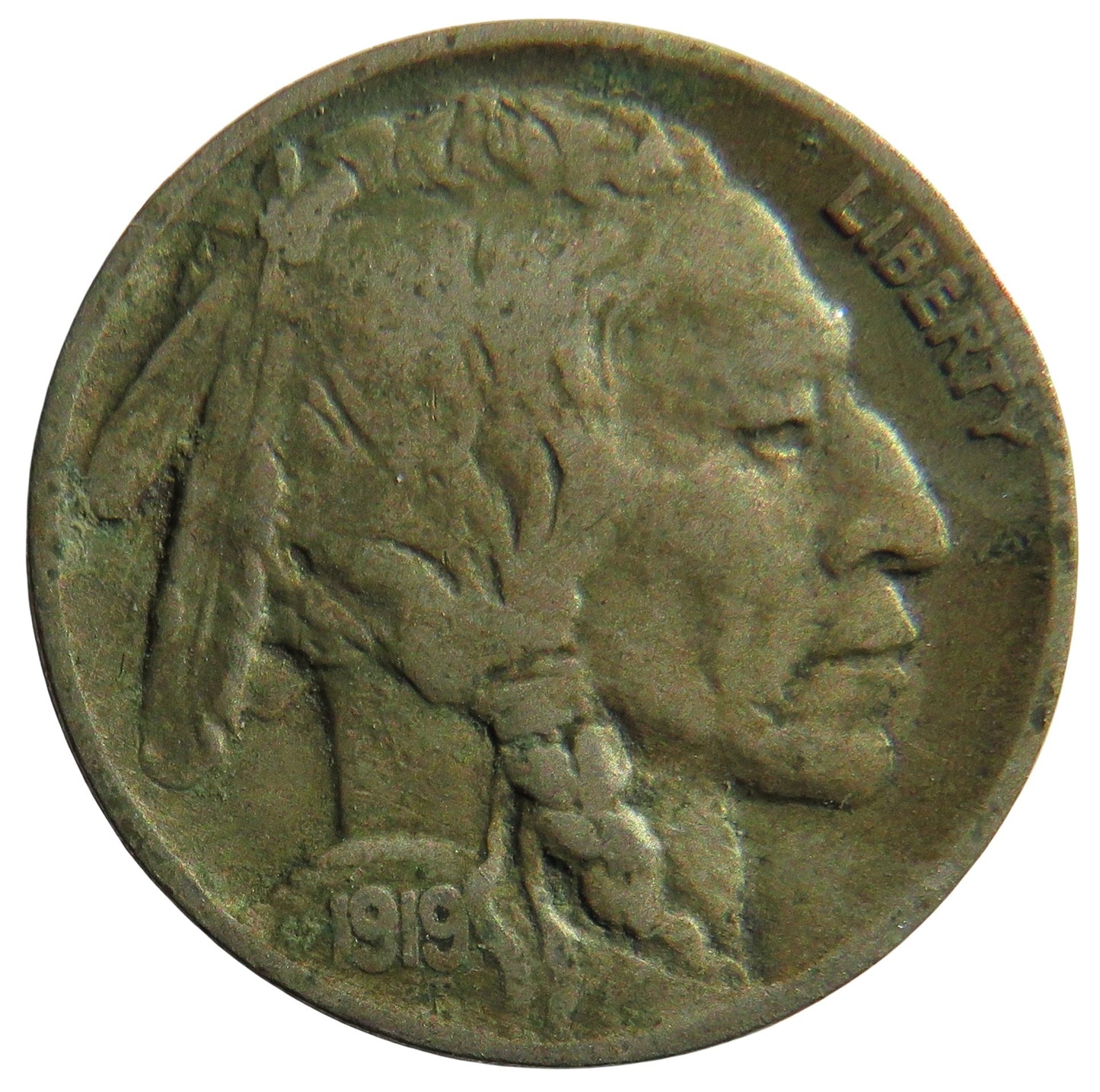 1919 USA Buffalo Nickel Coin