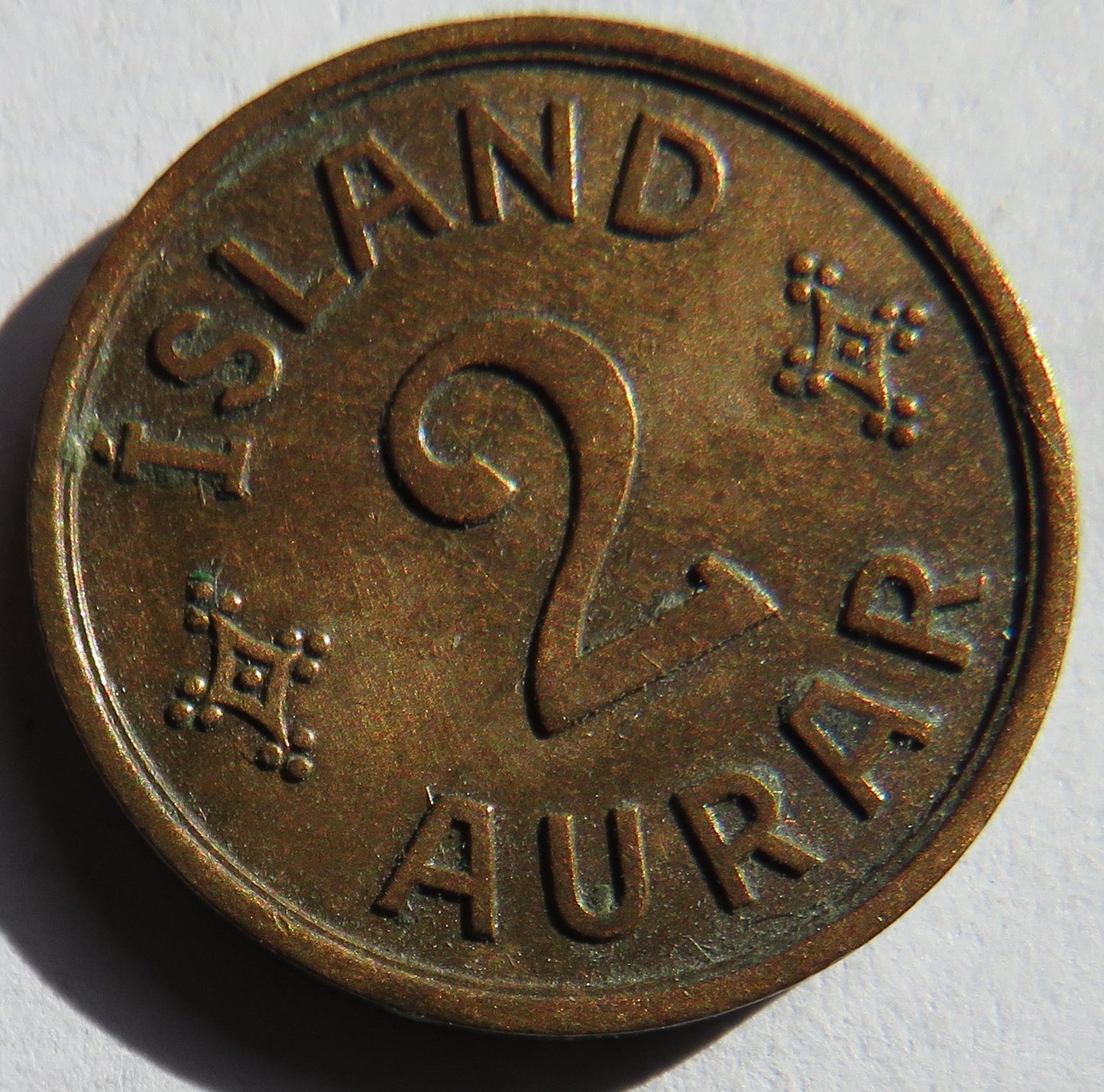 1940 Iceland 2 Aurar Coin