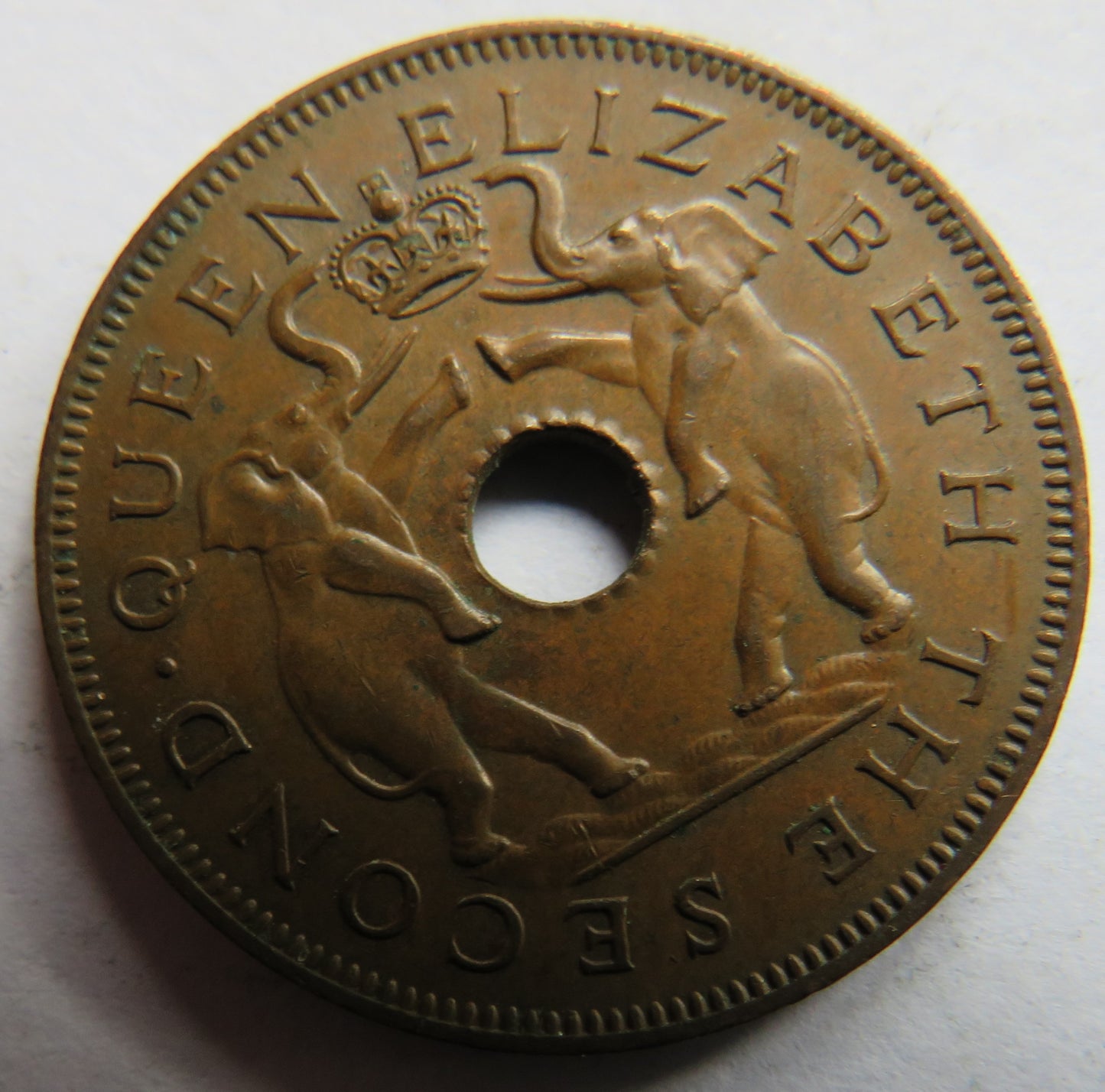 1957 Rhodesia and Nyasaland One Penny Coin