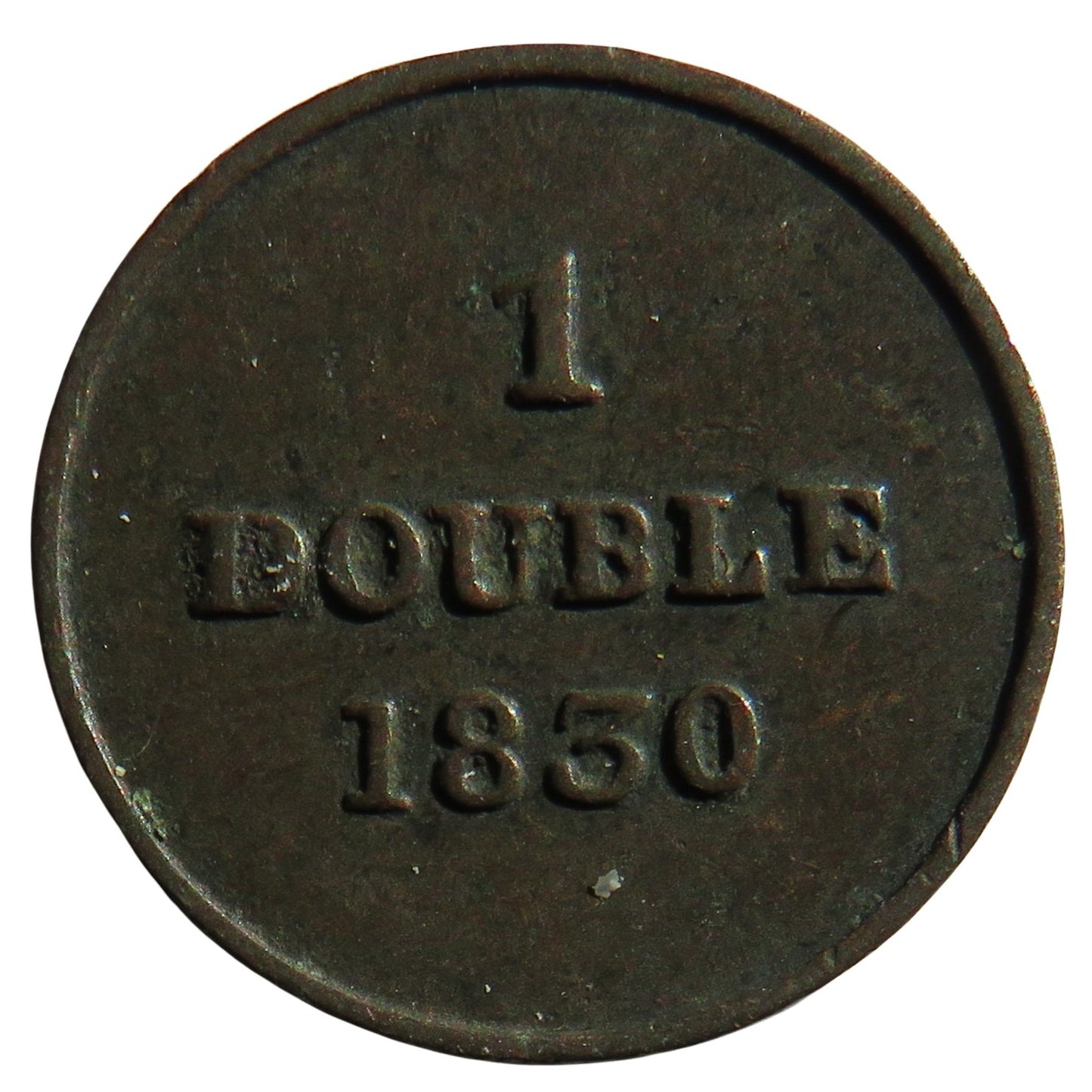 1830 Guernsey One Double Coin