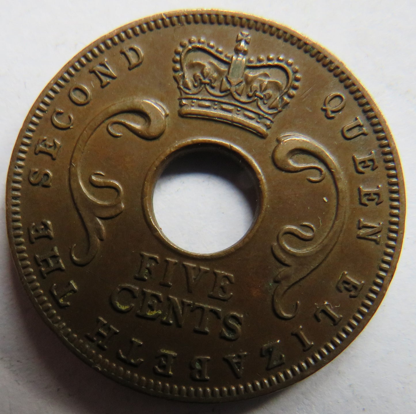 1955 East Africa 5 Cents Coin