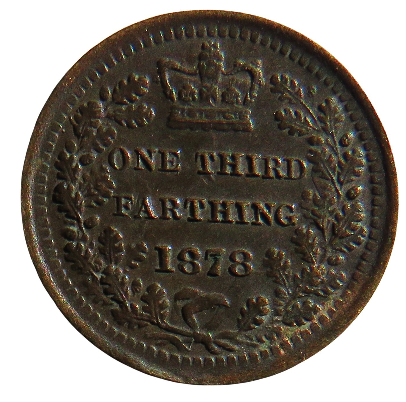 1878 Queen Victoria One Third Farthing Coin (For Use In Malta)