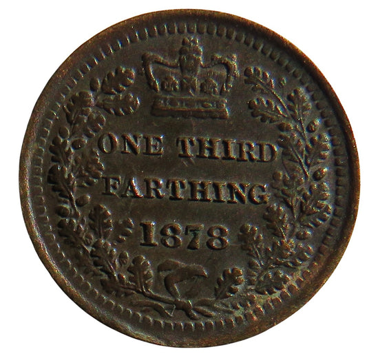 1878 Queen Victoria One Third Farthing Coin (For Use In Malta)