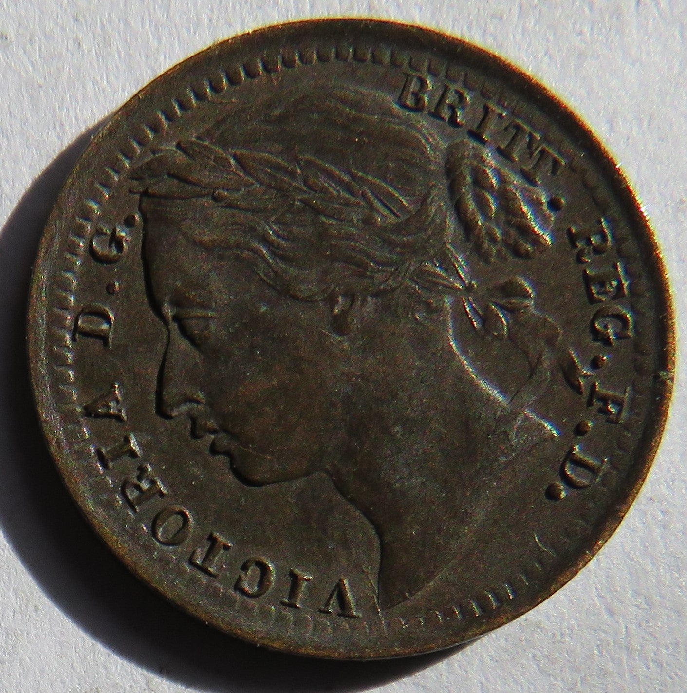 1878 Queen Victoria One Third Farthing Coin (For Use In Malta)