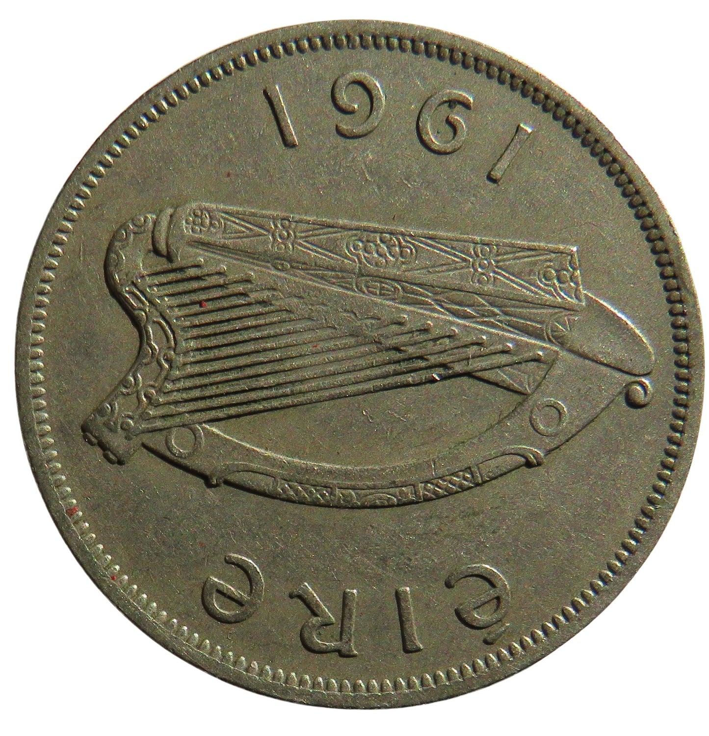 1961 Ireland Eire Halfcrown Coin