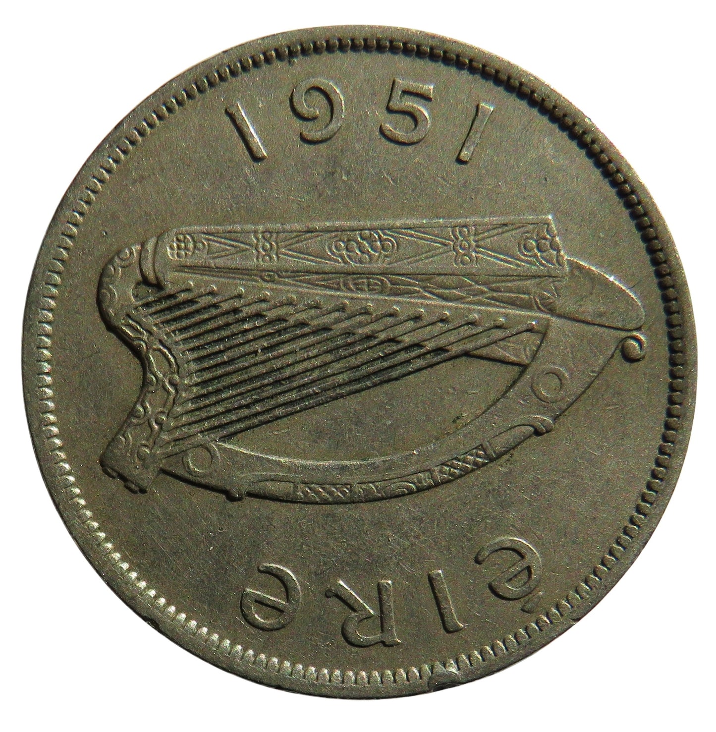 1951 Ireland Eire Halfcrown Coin