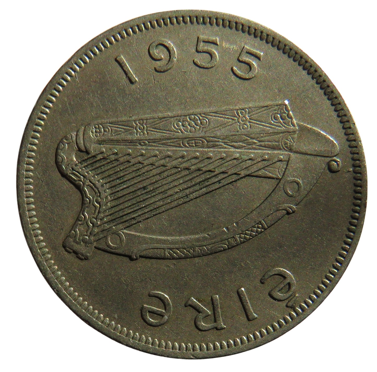 1955 Ireland Eire Halfcrown Coin