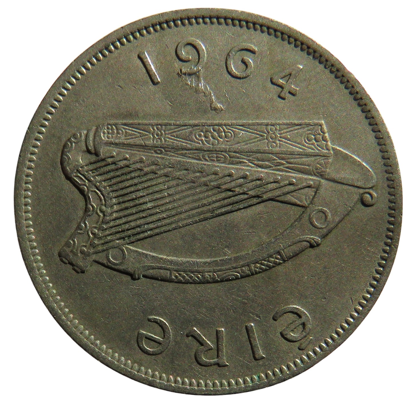 1964 Ireland Eire Halfcrown Coin