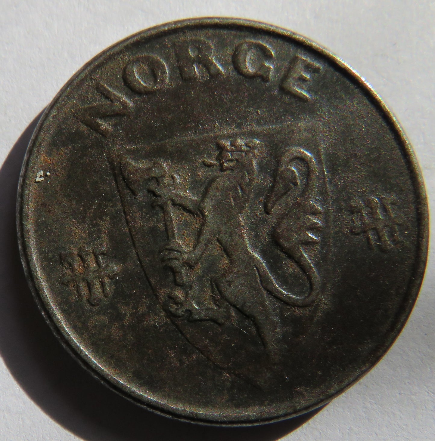1944 Norway 5 Ore Coin