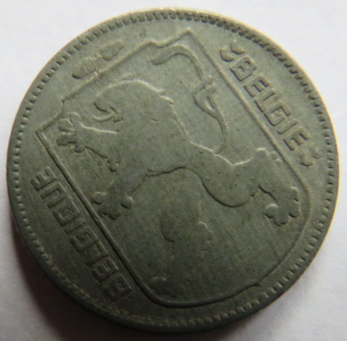 1941 Belgium One Franc Coin