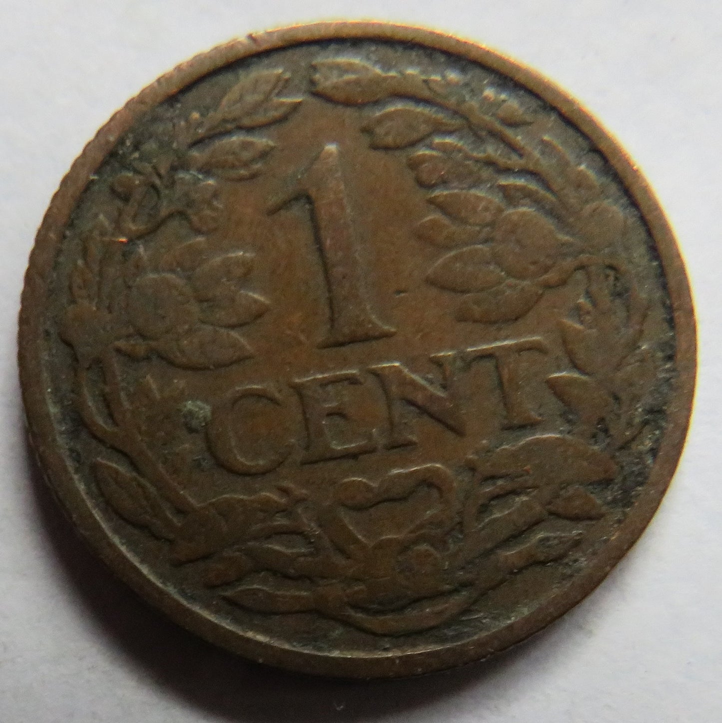 1916 Netherlands One Cent Coin