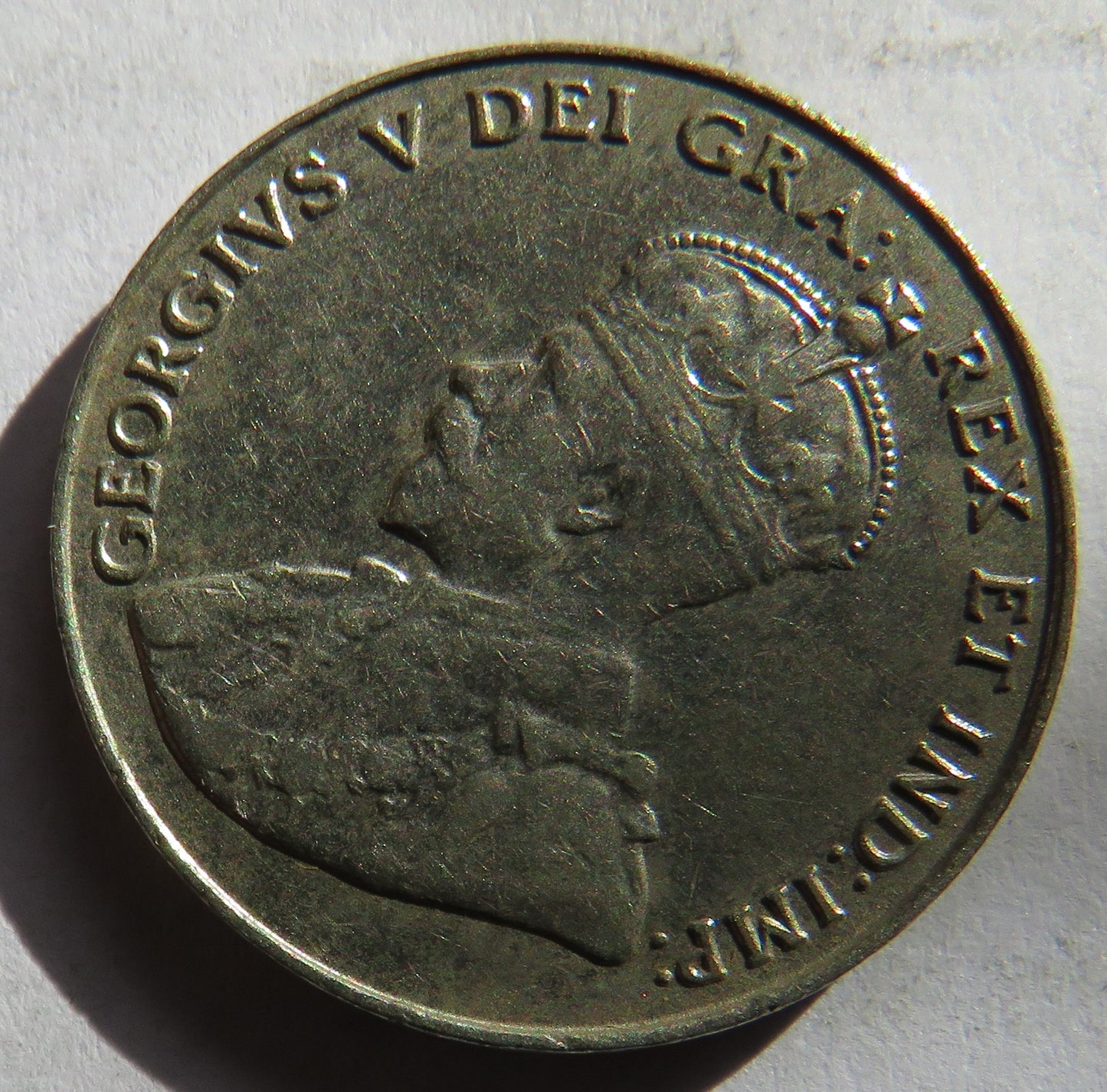 1931 King George V Canada 5 Cents Coin