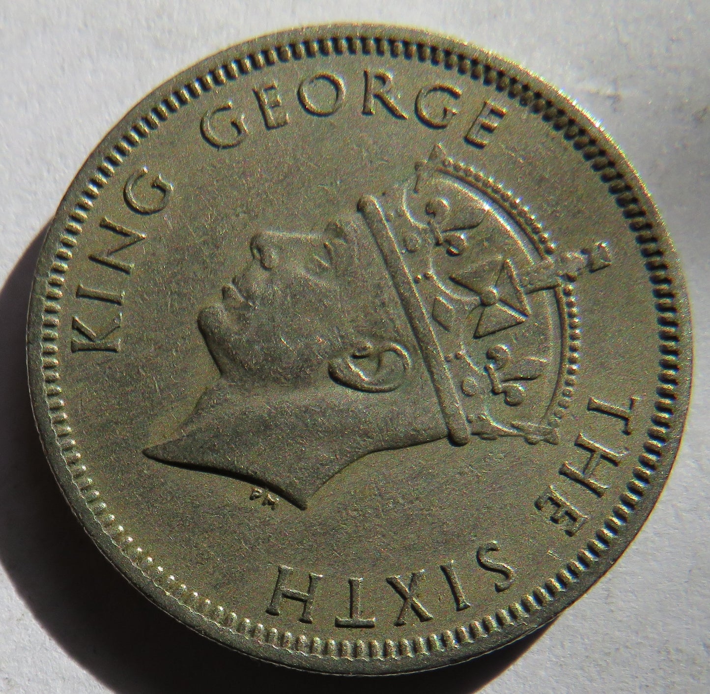 1950 Commissioners of Currency Malaya 20 Cents Coin