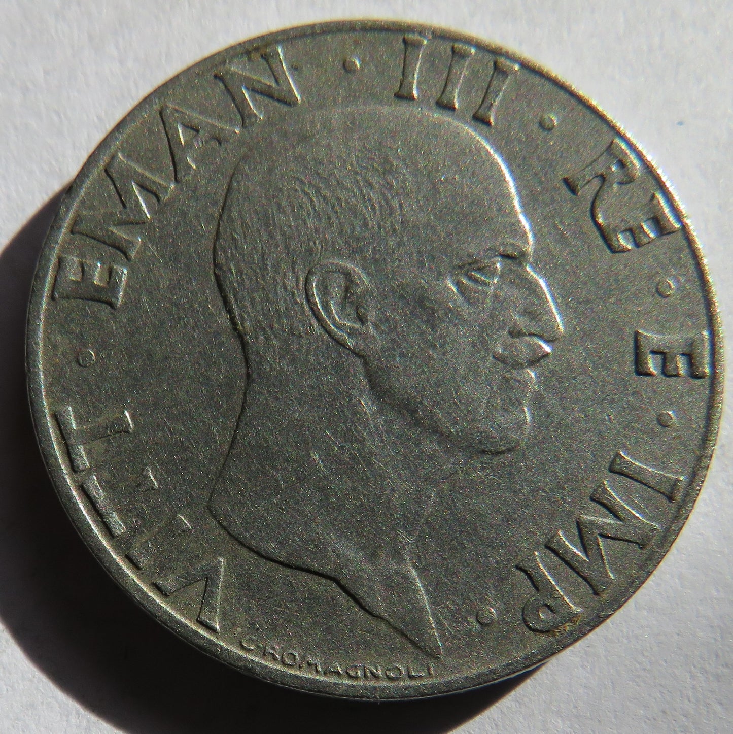 1940 Italy 50 Centesimi Coin