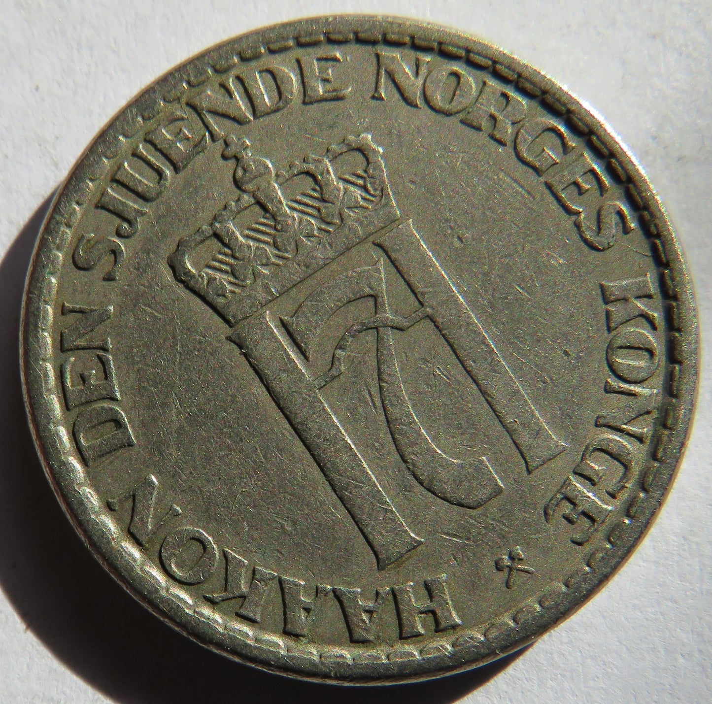 1957 Norway One Krone Coin