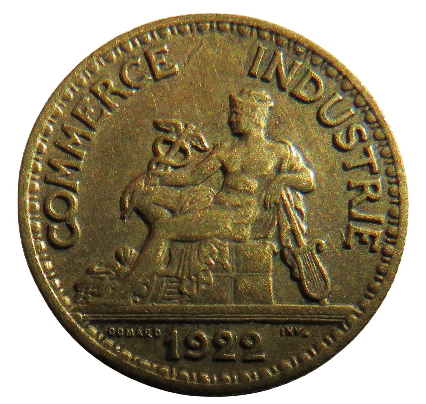 1922 France 50 Centimes Coin