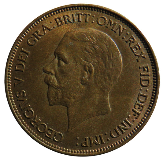 1936 King George V One Penny Coin In Higher Grade