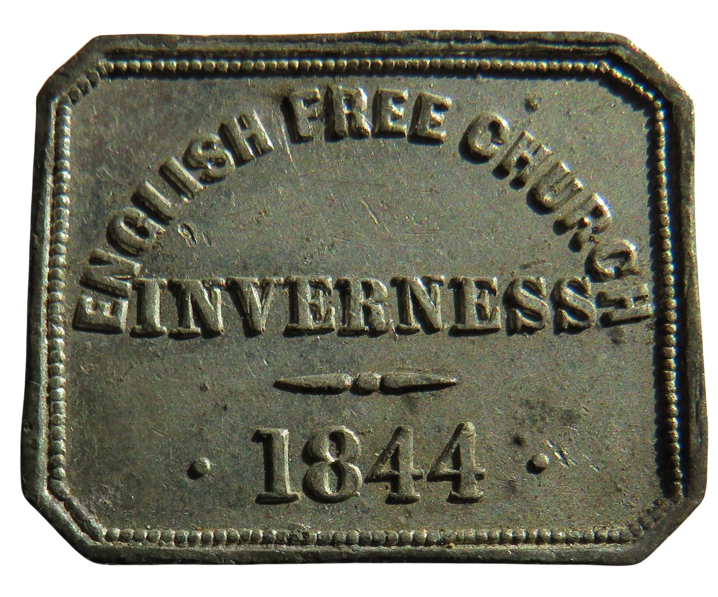 1844 English Free Church Inverness Token