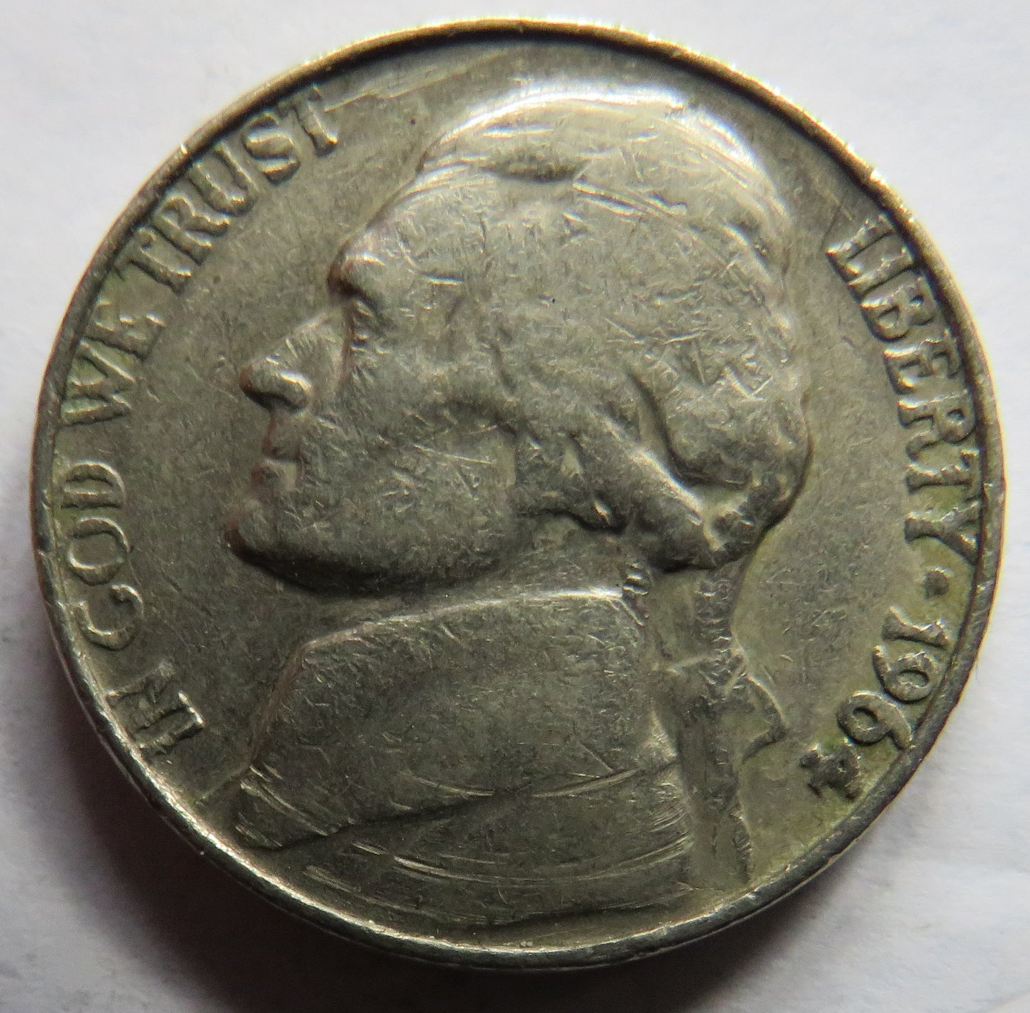 1964 USA Jefferson Nickel / 5 Cents Coin