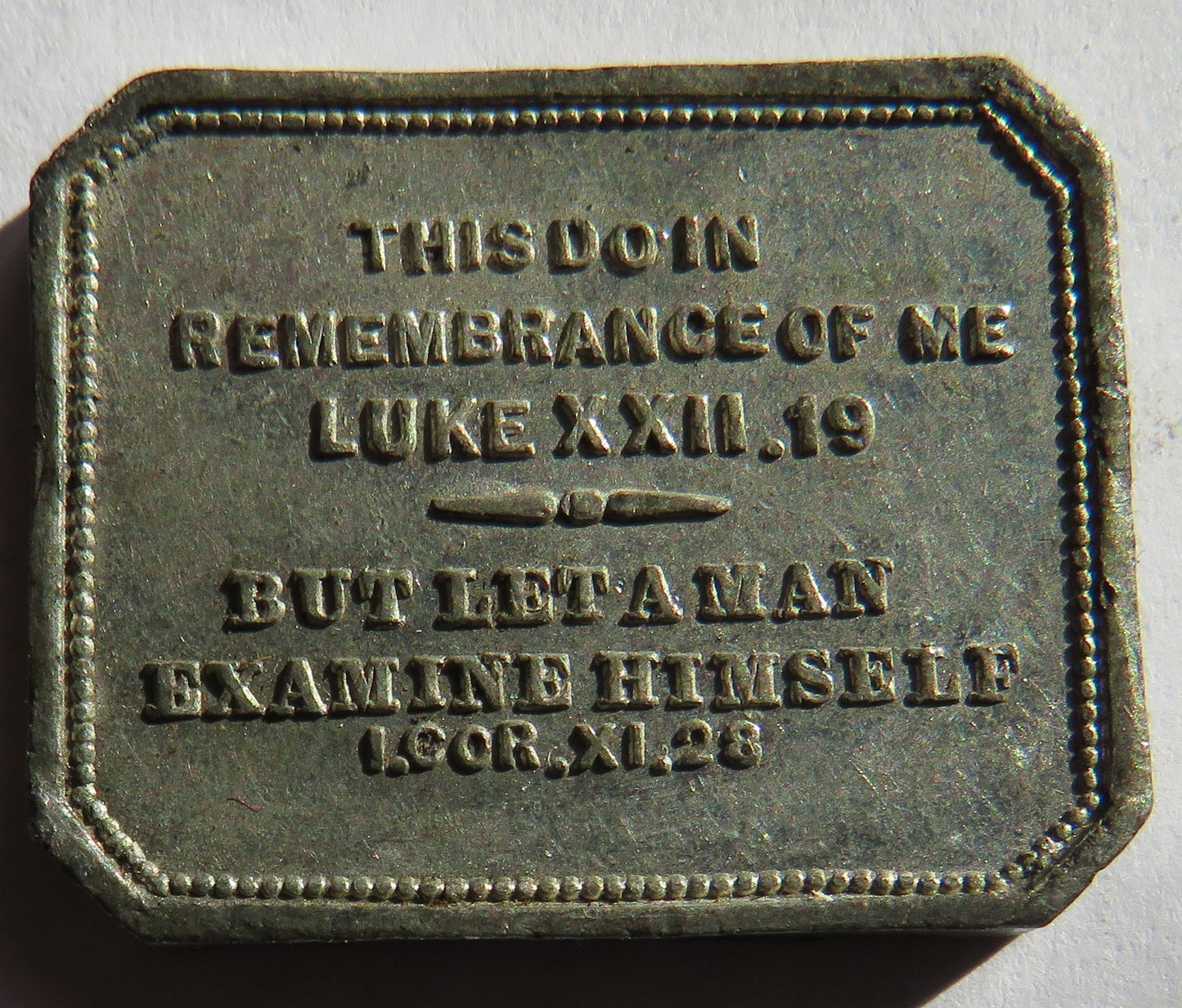 1844 English Free Church Inverness Token